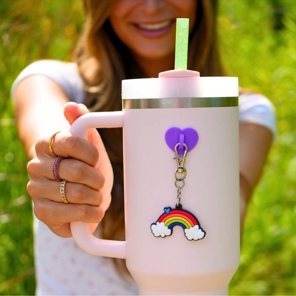 5 for $15 - Char Charms Water Bottle Charm Rainbow